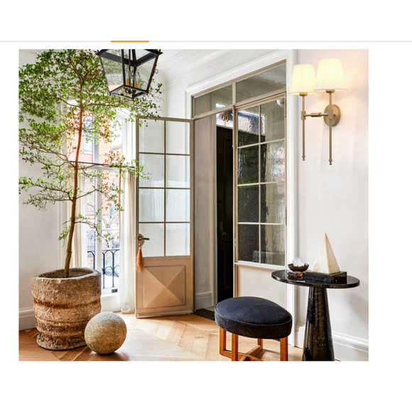 PERMO Classic Rustic Double Sconce 2-Lights Wall Sconce Lighting Fixture with Fl - Picture 6 of 7